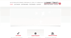Desktop Screenshot of laser-tech.de