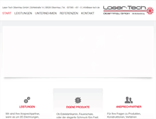 Tablet Screenshot of laser-tech.de